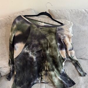 Forgotten Grace Tie-Dye Long Sleeve Top